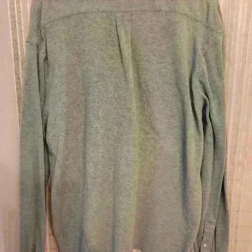 EUC Men's XL Chaps cotton mint green long sleeve polo shirt, $18